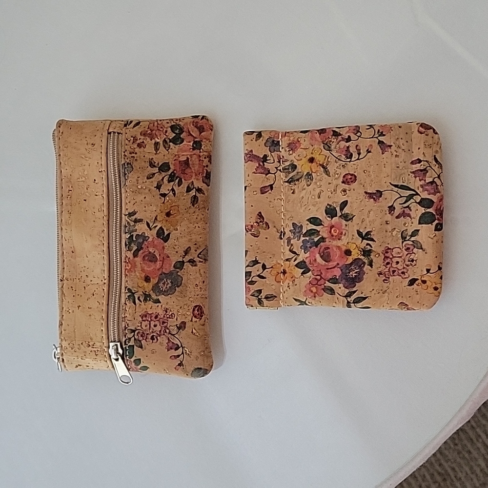 Cork Set- Coin Purse & Zippered Coin Pouch